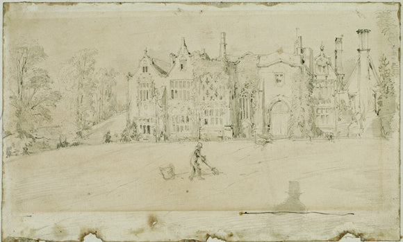 CLEVEDON COURT, a print by William Makepeace Thackeray which hangs in the Schoolroom at Clevedon Court