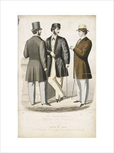 Plate from Les Modes Francaises and the Gazette of Fashion, May 1860
