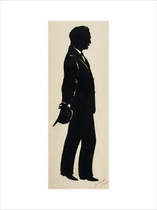 Silhouette of Otto Overbeck, signed Scotford, 1920