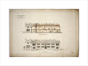 PROPOSED RESTORATIONS AND ADDITIONS TO LANHYDROCK HOUSE, plans for the East Elevation