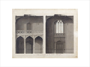 ARCHITECTURAL DRAWINGS, Joseph Potter design for the Gothick Room