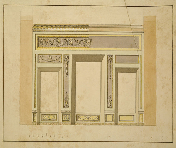 ARCHITECTURAL DRAWING FOR A WINDOW WALL by R.F.Brettingham