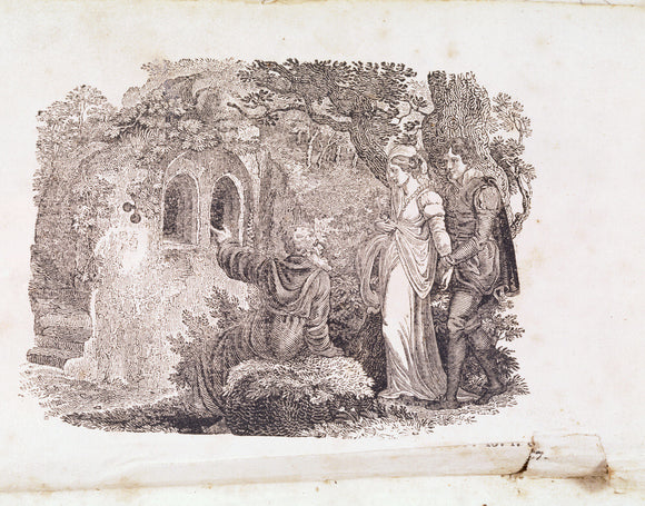 Engraving: Thomas Percy, The Hermit of Warkworth (Schiller 183) engraving by Thomas Bewick, part of the collection at Cherryburn