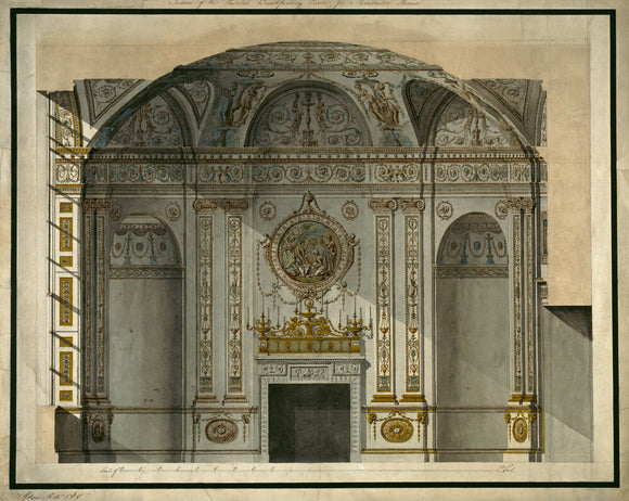 Design for a painted breakfasting room,1768 By Robert Adam