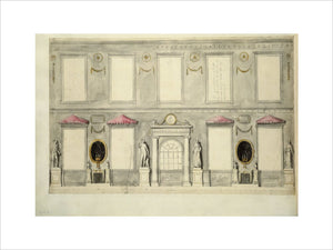 A design for decorating a State Room, 1757-58 drawn by James Athenian' Stuart
