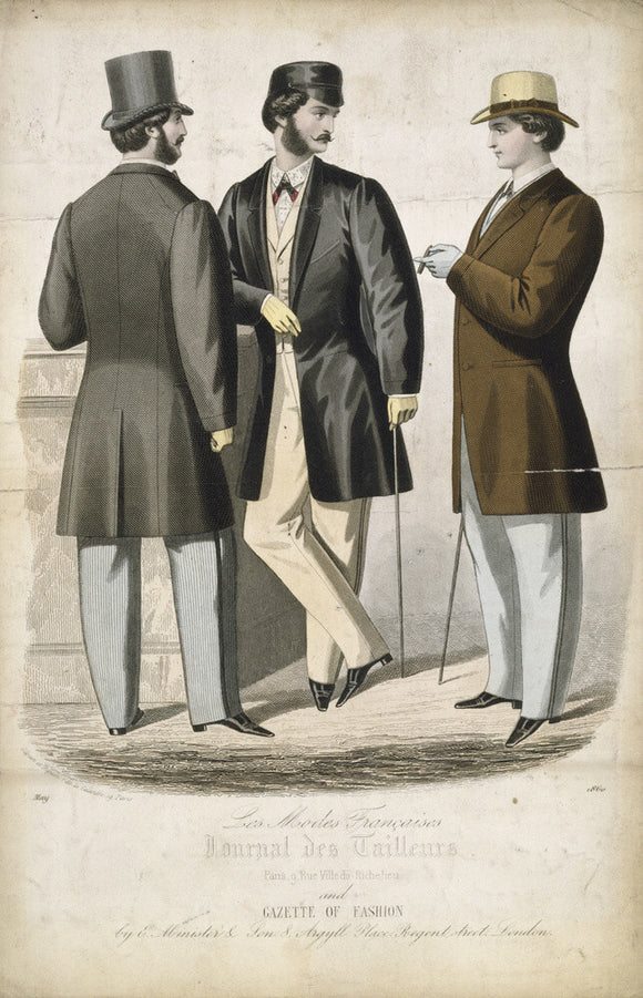 Les Modes Francaises, Journal des Tailleurs Paris 9 Rue ville de Richelieu and Gazette of Fashion circa 1860