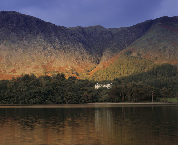 A view of Buttermere Valley, Cumbria, showing a typical Lake District scene