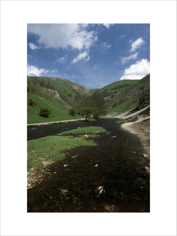 View showing the River Dove in the Dovedale Valley Region