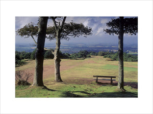 View almost due west by a major footpath on the Clent Hills