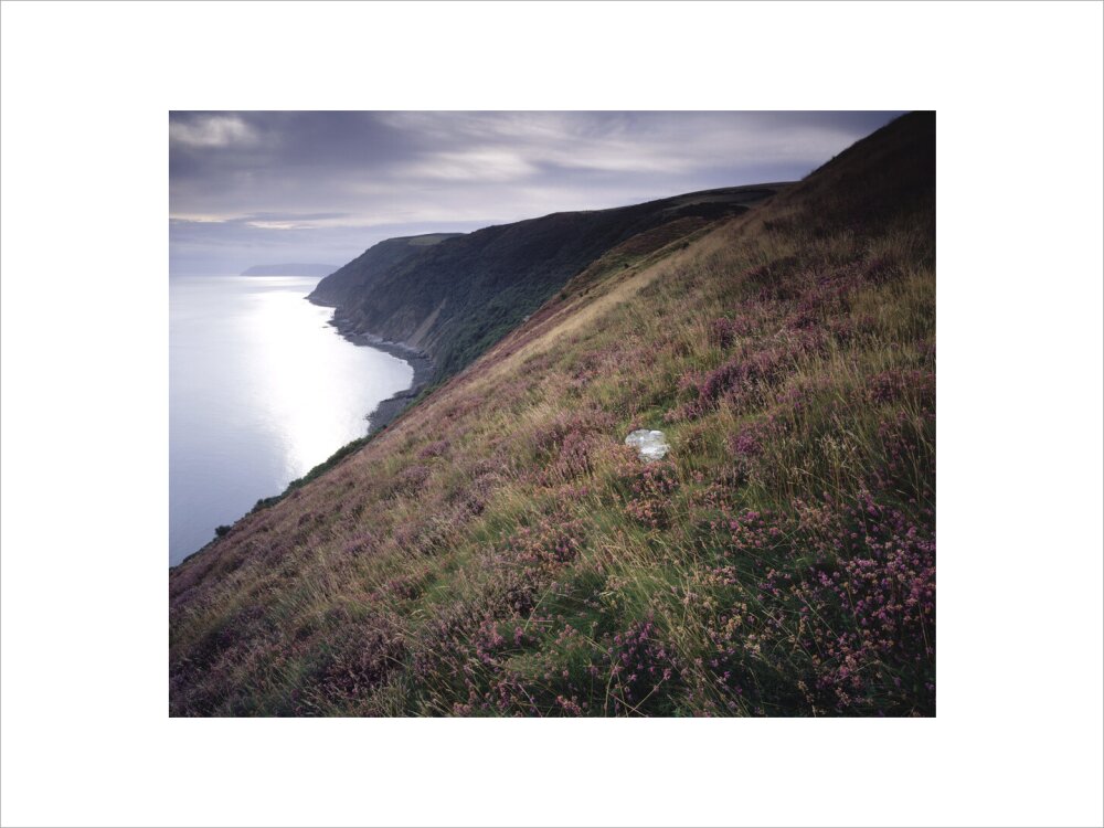 This shows Countisbury Cove looking eastwards – National Trust Prints