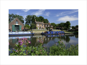 Dapdune Wharf on the River Wey Navigations, Guildford, Surrey