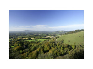 The view from Reigate Hill on the North Downs, Surrey