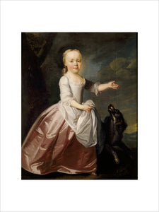 MARGARET LUTTRELL AS A CHILD, by Richard Phelps in the Drawing Room at Dunster Castle