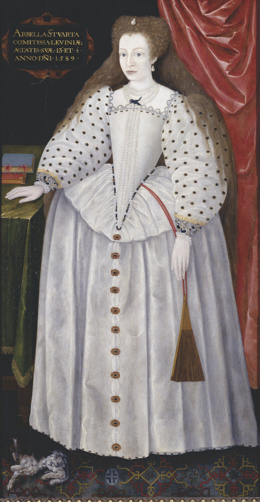 LADY ARABELLA STUART AGED 13 BY ROWLAND LOCKEY after English School, 1589