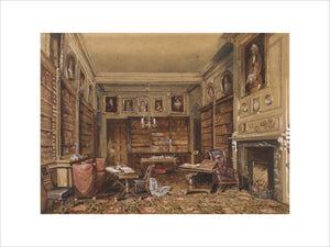 THE LIBRARY by Nicholas Condy hung in the Exhibition room