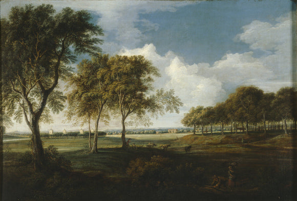 Sudbury Hall from the North, Morning by John Griffier the Elder