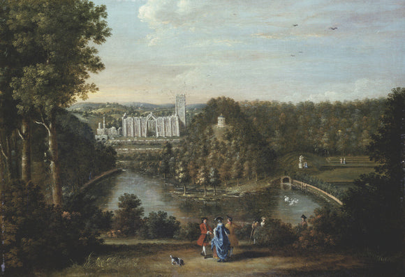 VIEW OF FOUNTAINS ABBEY by Balthasar Nebot 1768