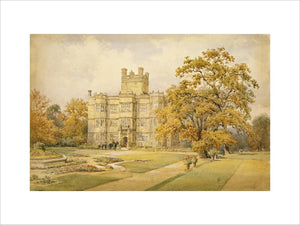 THE SOUTH VIEW OF GAWTHORPE HALL by Nathaniel Everett Green 1884