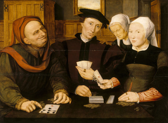 CARD PLAYERS by Jan Matsys situated at Petworth House