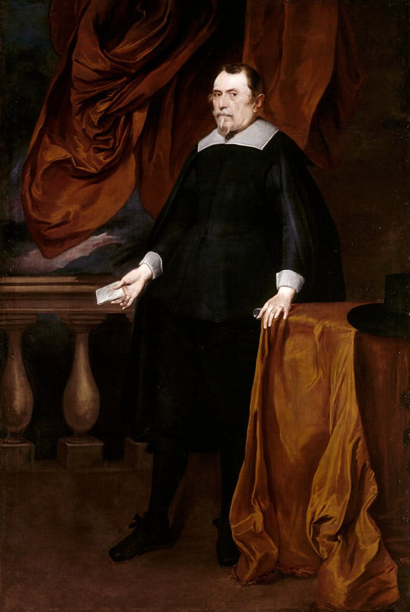 A GENOESE GENTLEMAN' by GIOVANNI BERNARDO CARBONE (1616-1683), after restoration by Simon Folkes