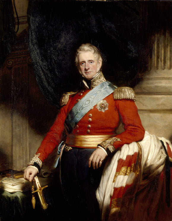 PORTRAIT OF THE 1ST LORD BROWNLOW, by Martin Archer Shee, post-conservation