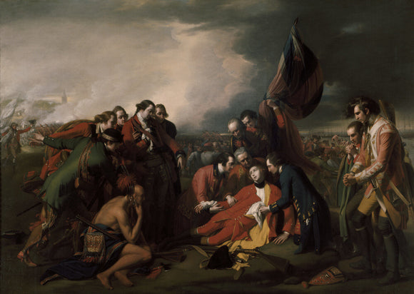 THE DEATH OF WOLFE by Benjamin West PRA 1738 1820 at Ickworth