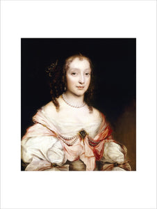 Painting of "MARY SCOPE, THE HONOURABLE MRS. ARUNDELL" by J.M. Wright, at Trerice.