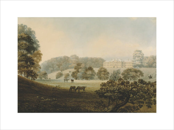 The View of the West front of Erddig from the park, by Moses Griffiths