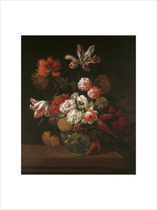 FLOWERS IN A CHINA VASE attributed to Jean Baptiste Monnoyer (1636-99)