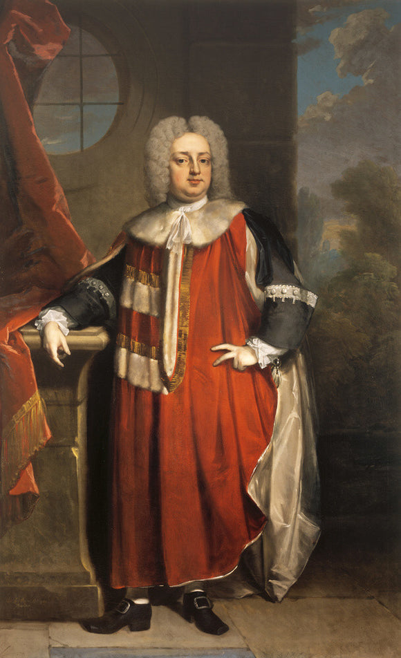 THOMAS 2nd LORD ONSLOW IN PEERS ROBES; post conservation