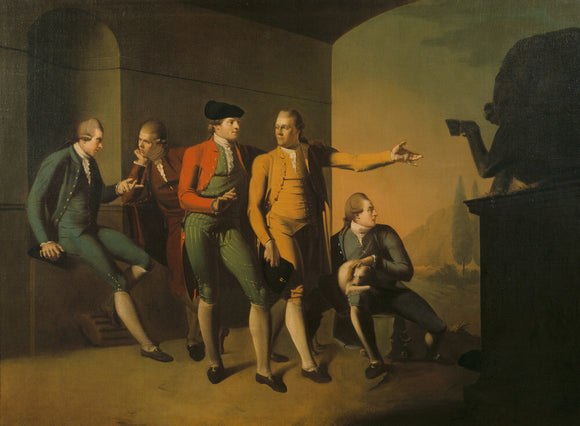 THE GRAND TOUR GROUP an oil painting by Philip Wickstead (1772-3)