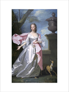 Painting "MRS BEAUMONT AFTER THOMAS HUDSON" exhibited at the Treasurer's House, York