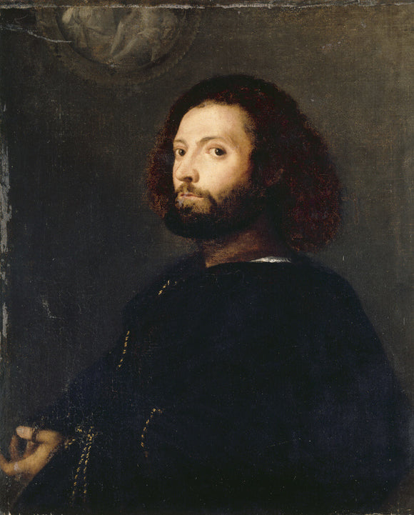 PORTRAIT OF A MAN by Titian, in the Smoking Room at Ickworth