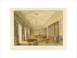 THE LIBRARY AT TATTON PARK by J.C. Buckler, 1820