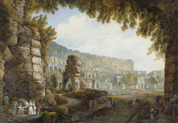 COLOSSEUM, by A. L. Ducros, 1748-1810 at Stourhead.
