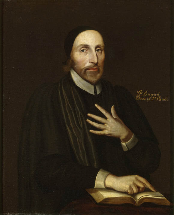 DR. JOHN BARWICK painted by an artist from the English School c.1660