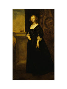 LADY MARY VILLIERS, DUCHESS OF RICHMOND (d1685) follower of Sir Anthony van Dyck (1599-1641) from the North Gallery at Petworth House (Dec 1992)