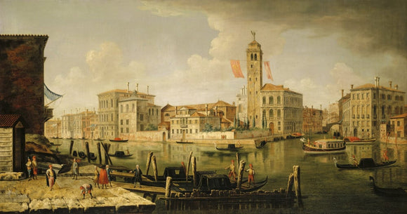 THE ENTRANCE TO THE CANAREGGIO, VENICE, by the Venetian School, C18th