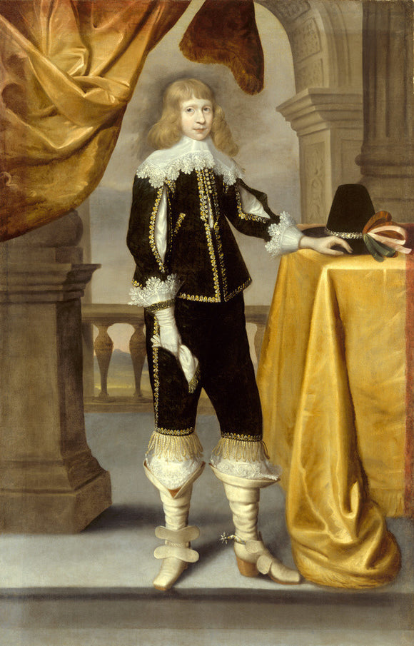 PORTRAIT OF A YOUNG CAVALIER, English 17th-century possibly Edward Bowar, from Treasurer's House, York