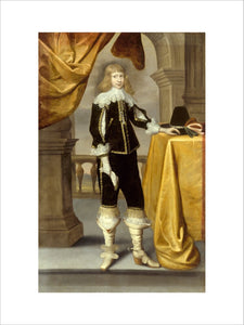 PORTRAIT OF A YOUNG CAVALIER, English 17th-century possibly Edward Bowar, from Treasurer's House, York