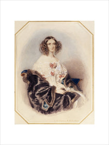 MARY ANNE EVANS, MRS BENJAMIN DISRAELI 1840 by R.A.Chalon (33)