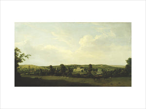 SHUGBOROUGH AND THE PARK FROM THE EAST SHOWING STUARTS MONUMENTS by Nicholas Dall c. 1769