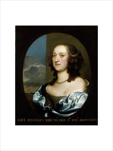 PORTRAIT OF ALICIA POULTNEY, WIFE TO OLD' SIR JOHN BROWNLOW, by Gerard Soest