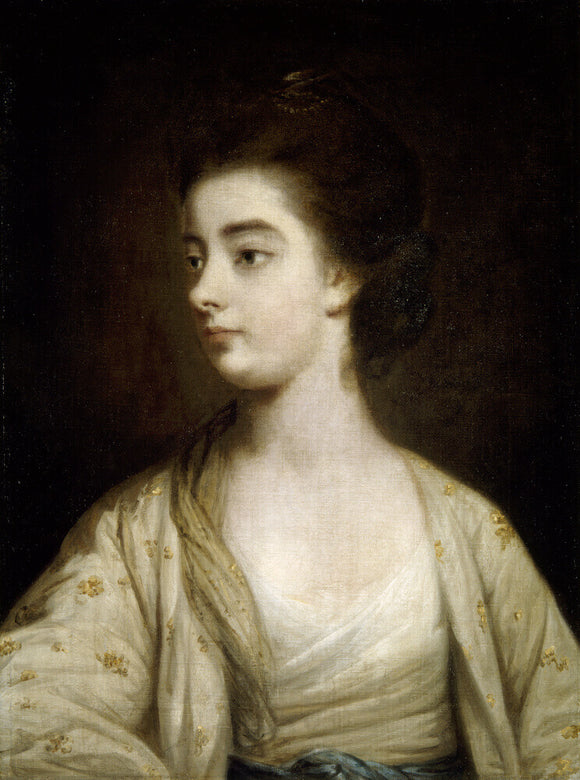 PORTRAIT OF EMMA VERNON, by Sir Joshua Reynolds, post-conservation at Hanbury Hall