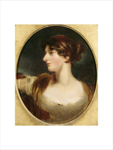 Portrait of MRS. WOLFF by Sir Thomas Lawrence (1769-1830) in the Library Ante-Room at Croft Castle.