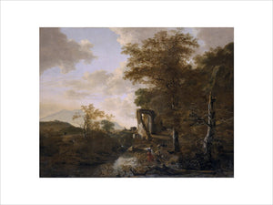 LANDSCAPE WITH AN ARCHED GATEWAY by Jacob Pynacker