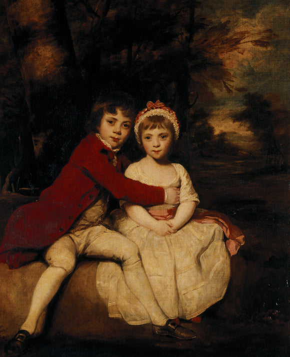 JOHN PARKER AND HIS SISTER THERESA AS CHILDREN 1779 by Sir Joshua Reynolds (1723 - 1792)