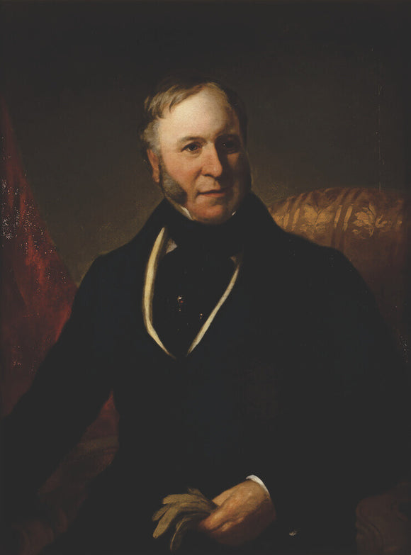 PORTRAIT OF MAJOR JOHN LEWIS by John Whitehead Walton (son of Col. William Lewis)