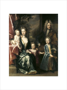 EDWARD DRYDEN AND HIS FAMILY by Jonathan Richardson c. 1715