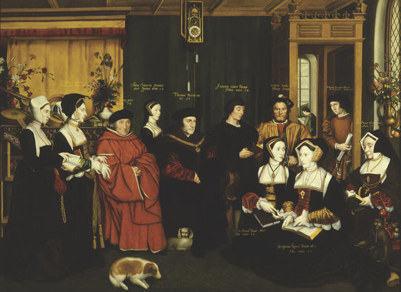 THE FAMILY OF SIR THOMAS MORE, 1530, by Rowland Lockey in the Entrance Hall at Nostell Priory